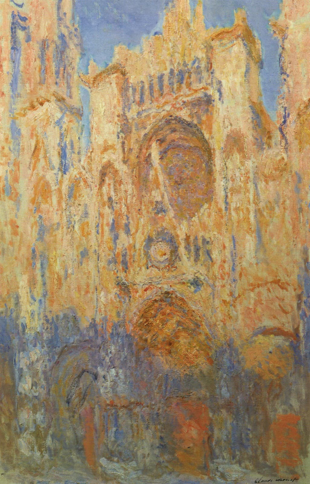 Claude Monet — Rouen Cathedral, Facade (Sunset), 1894.